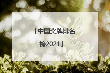 「中国奖牌排名榜2021」中国奖牌排名榜2021图片