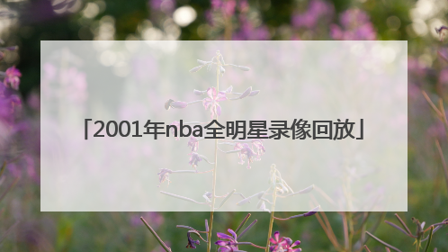 「2001年nba全明星录像回放」2001年nba全明星录像回放 中文版